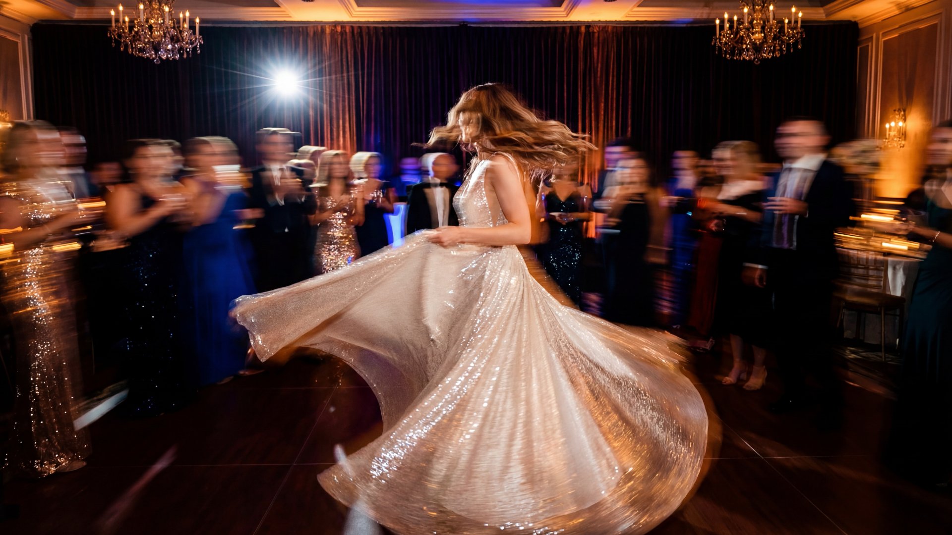 After Dark: Bringing Editorial Energy to Your Reception Party Photos